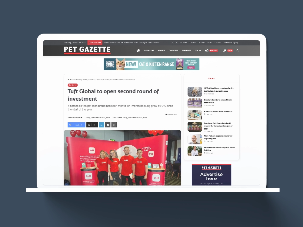 Pet Gazette: Tuft Global to Open Second Round of Investment