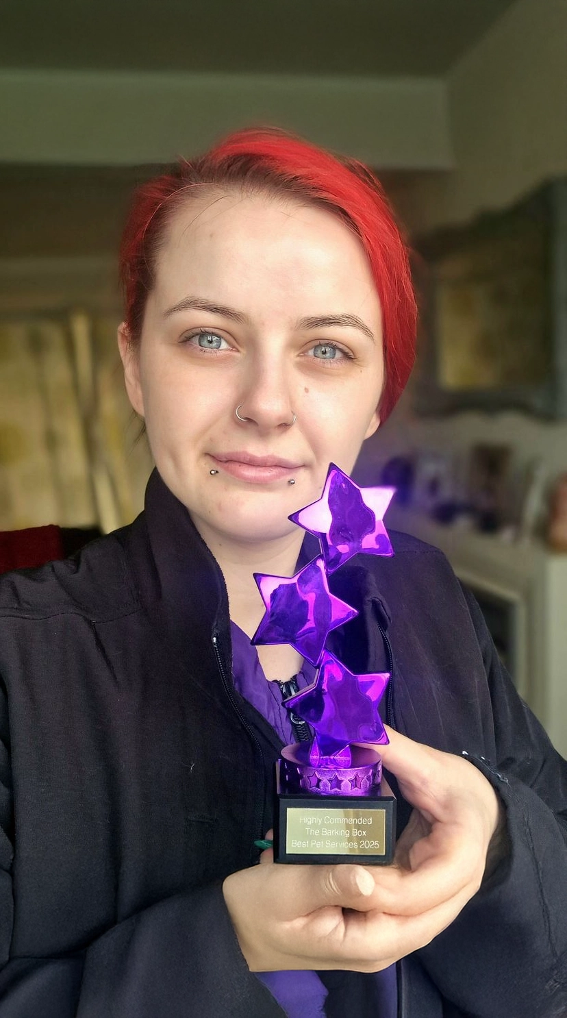 Bethany Morris, award-winning dog groomer, from The Barking Box